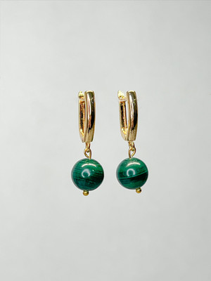

Серьги, Малахит Австралийский Позолота 1825