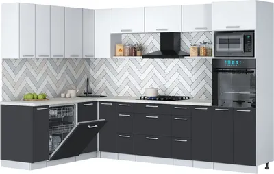 

Кухонный гарнитур, Мила Gloss 1.896х2.98-2