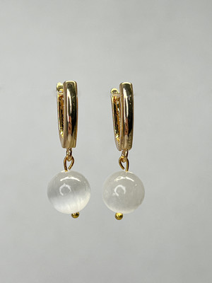 

Серьги, Селенит Позолота 1851