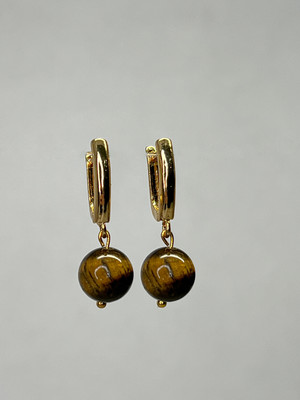 

Серьги, Тигровый глаз Позолота 1855