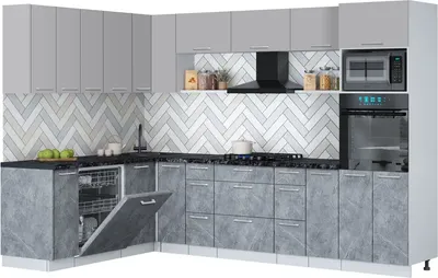 

Кухонный гарнитур, Мила Gloss 1.896х2.98-2