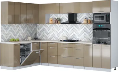 

Кухонный гарнитур, Мила Gloss 1.896х3.18