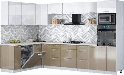 

Кухонный гарнитур, Мила Gloss 1.896х3.18