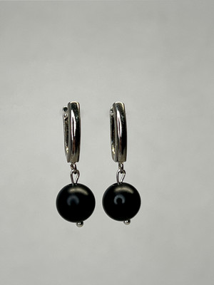 

Серьги, Шунгит Серебрение 1878