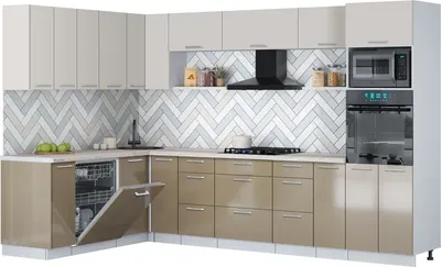 

Кухонный гарнитур, Мила Gloss 1.896х3.18