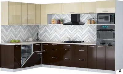 

Кухонный гарнитур, Мила Gloss 1.896х3.18