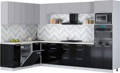 

Кухонный гарнитур, Мила Gloss 1.896х3.18