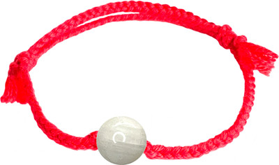 

Браслет, Красная нить с беломоритом 2027