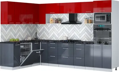 

Кухонный гарнитур, Мила Gloss 1.896х3.18