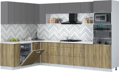 

Кухонный гарнитур, Мила Gloss 1.896х3.18