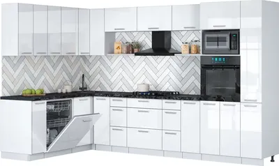 

Кухонный гарнитур, Мила Gloss 1.896х3.28