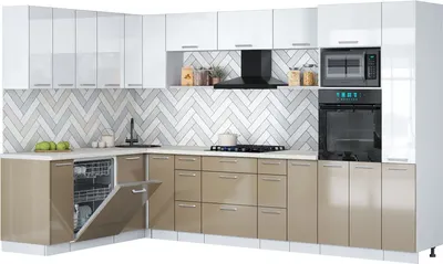 

Кухонный гарнитур, Мила Gloss 1.896х3.28