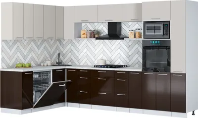 

Кухонный гарнитур, Мила Gloss 1.896х3.28