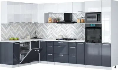 

Кухонный гарнитур, Мила Gloss 1.896х3.28