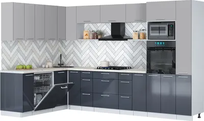 

Кухонный гарнитур, Мила Gloss 1.896х3.28