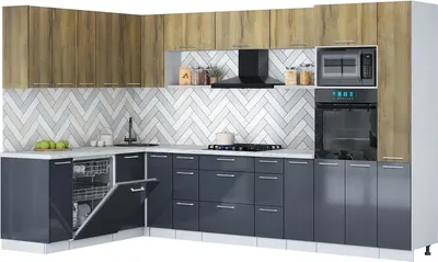 

Кухонный гарнитур, Мила Gloss 1.896х3.28