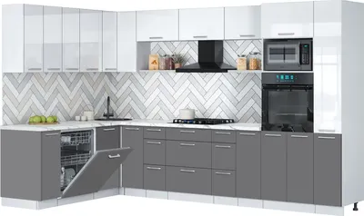 

Кухонный гарнитур, Мила Gloss 1.896х3.28