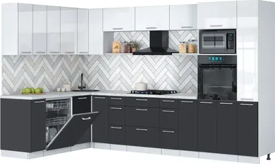 

Кухонный гарнитур, Мила Gloss 1.896х3.28