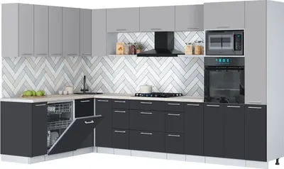 

Кухонный гарнитур, Мила Gloss 1.896х3.28