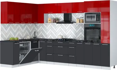 

Кухонный гарнитур, Мила Gloss 1.896х3.28