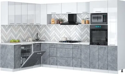 

Кухонный гарнитур, Мила Gloss 1.896х3.28