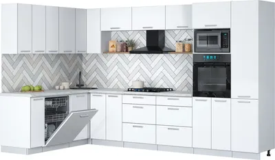 

Кухонный гарнитур, Мила Gloss 1.896х3.38