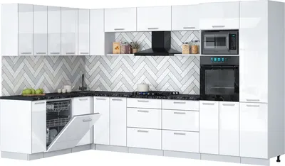 

Кухонный гарнитур, Мила Gloss 1.896х3.38