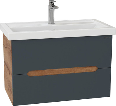 

Тумба с умывальником, Айленд 80 108064 + Kirovit Фостер 80 4640021064733