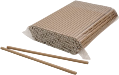 

Набор одноразовых трубочек, крафт 197x6