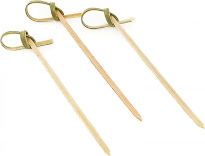 

Набор одноразовых шпажек, Узелок деревянные 9см