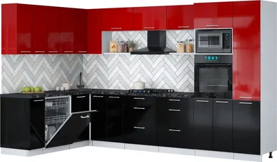 

Кухонный гарнитур, Мила Gloss 1.896х3.38