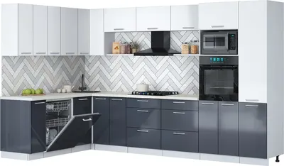 

Кухонный гарнитур, Мила Gloss 1.896х3.38