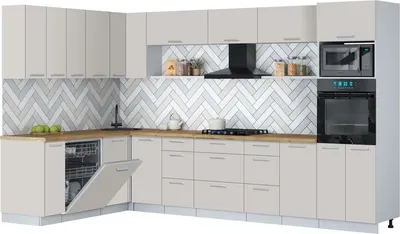 

Кухонный гарнитур, Мила Gloss 1.896х3.38-2