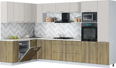 

Кухонный гарнитур, Мила Gloss 1.896х3.38