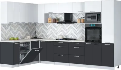 

Кухонный гарнитур, Мила Gloss 1.896х3.38