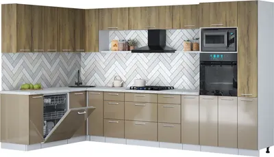 

Кухонный гарнитур, Мила Gloss 1.896х3.48