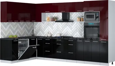 

Кухонный гарнитур, Мила Gloss 1.896х3.48