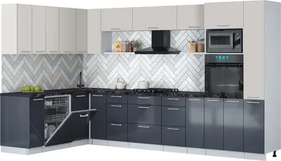 

Кухонный гарнитур, Мила Gloss 1.896х3.48