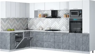 

Кухонный гарнитур, Мила Gloss 1.896х3.48