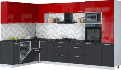 

Кухонный гарнитур, Мила Gloss 1.896х3.38