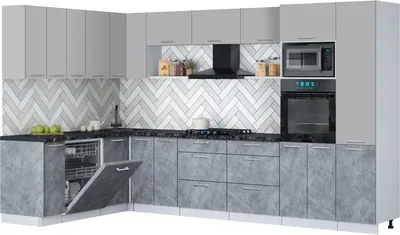 

Кухонный гарнитур, Мила Gloss 1.896х3.38