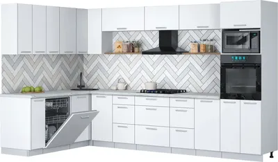 

Кухонный гарнитур, Мила Gloss 1.896х3.38-2