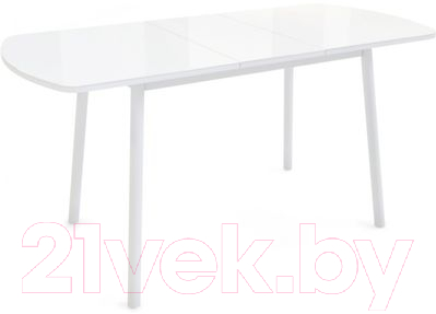 Обеденный стол Listvig Винер Mini 94-126x64 (белый)