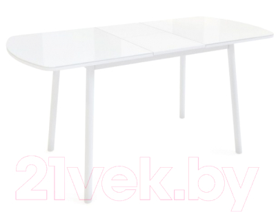 Обеденный стол Listvig Винер 120-152x70 (белый)