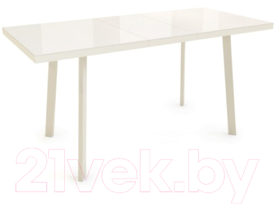Обеденный стол Listvig Фин 120-152x70 (кремовый)