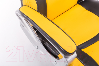 Кресло геймерское Mio Tesoro Роберто X-2743 (черный/желтый)