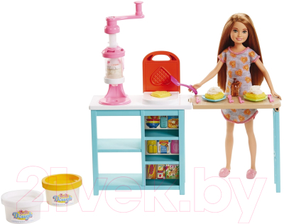 Кукла с аксессуарами Barbie Завтрак / FRH74