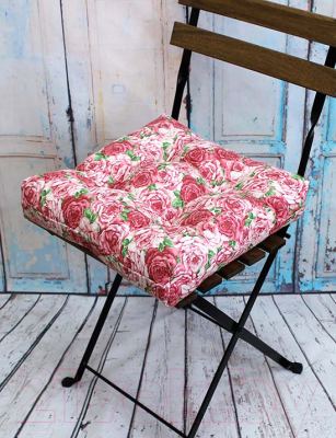 Подушка на стул MATEX Printed 09-399 (розовый/зеленый)