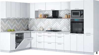 

Кухонный гарнитур, Мила Gloss 1.896х3.58