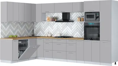 

Кухонный гарнитур, Мила Gloss 1.896х3.58